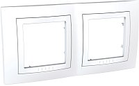 Рамка горизонтальная Schneider Electric Unica 2-м. белый